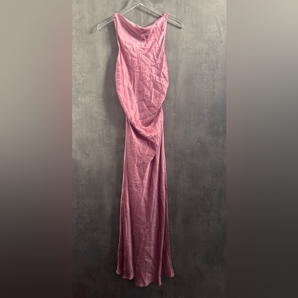 NEW Reformation Casette Silk Dress Size 10 B592 - Picture 2 of 4